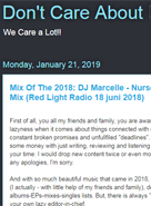 Don't Care About Blog, January 2019