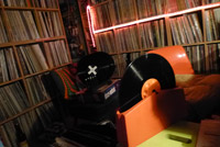 record cleaning in Amsterdam, NL, May 2013